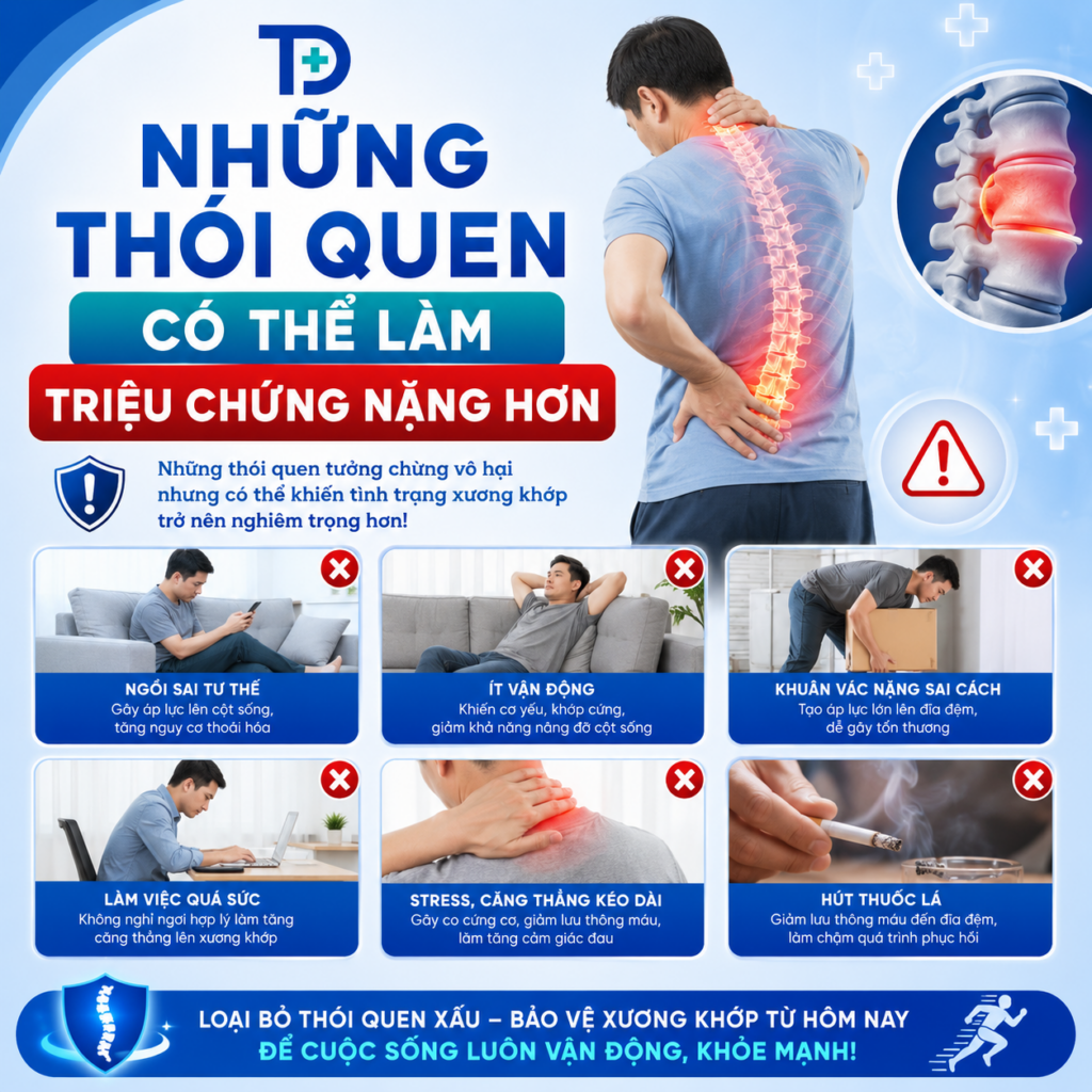 triệu chứng thoái hóa đĩa đệm