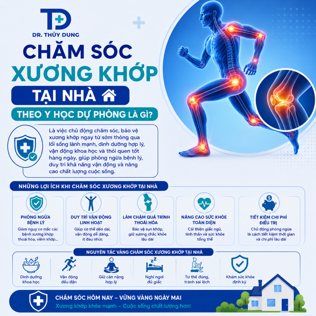 Chăm Sóc Xương Khớp Tại Nhà