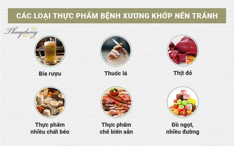 Bệnh Xương Khớp Nên Kiêng Ăn Gì?