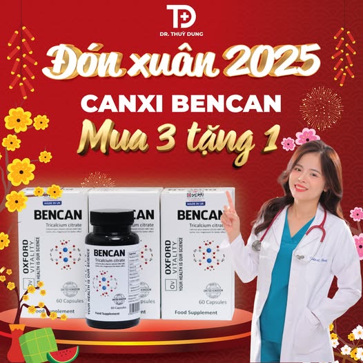 Mua 3 hộp Canxi Bencan và nhận ngay 1 hộp miễn phí