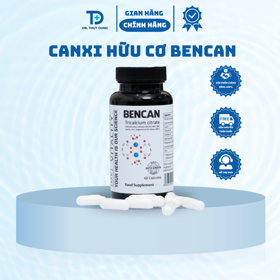 Canxi Bencan được thiết kế để phù hợp với trẻ em từ 6 tuổi