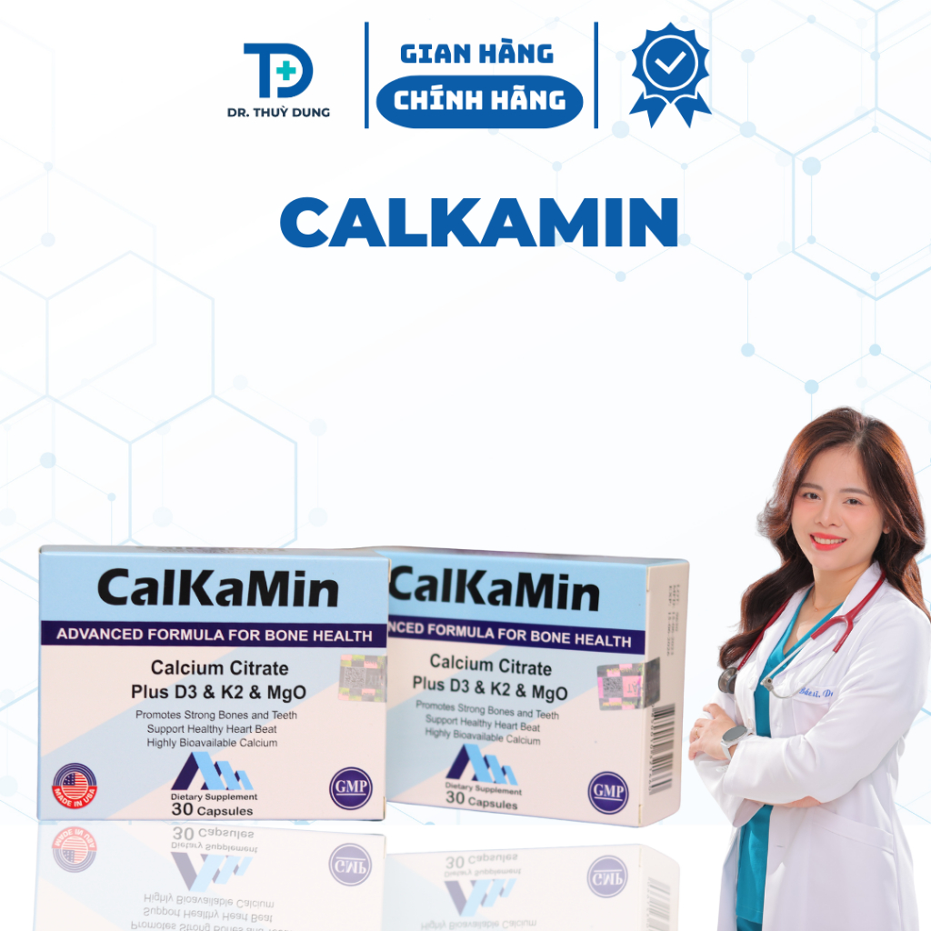 Calkamin Canxi là sản phẩm nhập khẩu từ Mỹ