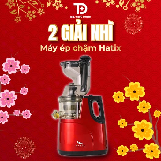 Máy ép chậm Hatix C2 – giải nhì hấp dẫn của chương trình “Ngôi sao may mắn”