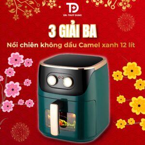 Nồi Chiên Không Dầu Camel 12L – Bí Quyết Sức Khỏe Vàng Cho Người Trung Niên