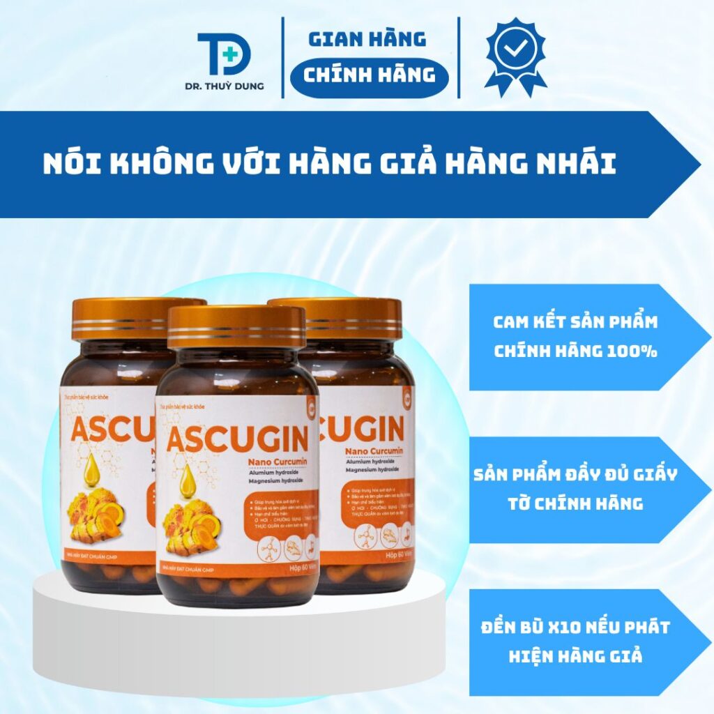 Ascugin Nano Curcumin là thực phẩm bảo vệ sức khỏe