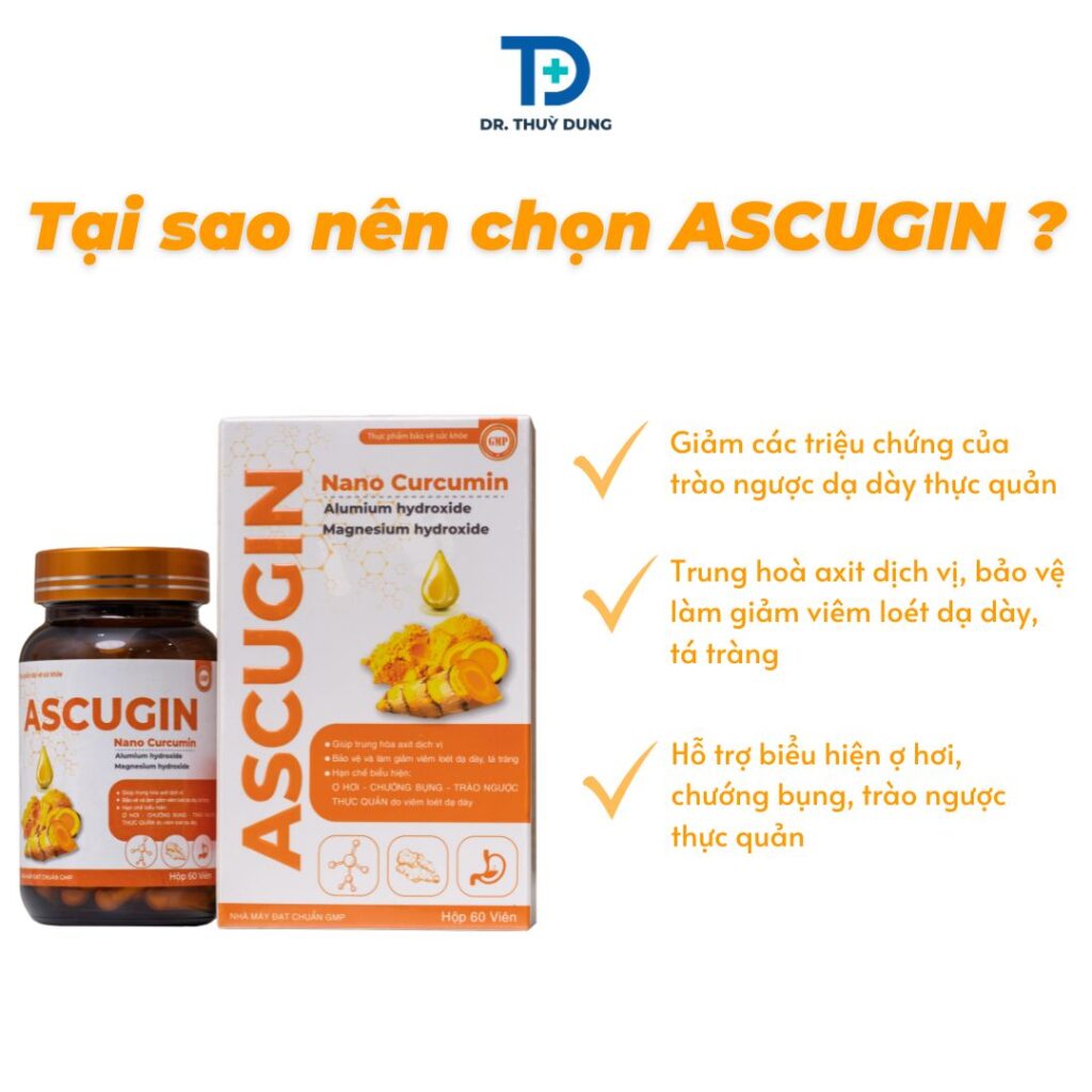 Ascugin Nano Curcumin là sản phẩm ứng dụng công nghệ Nano